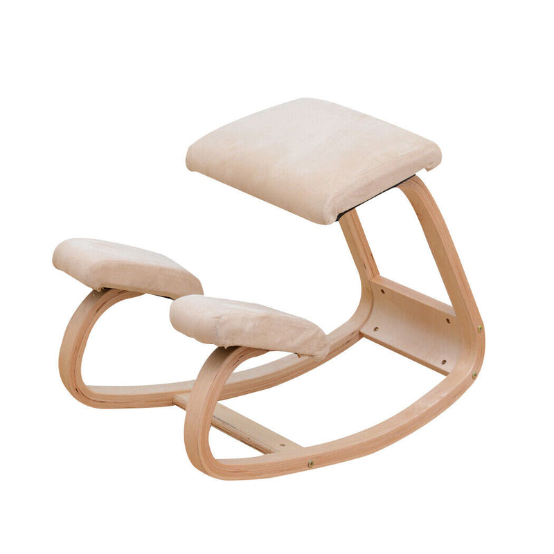 Ergonomic Wooden Kneeling Chair