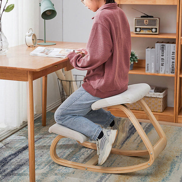 Ergonomic Wooden Kneeling Chair